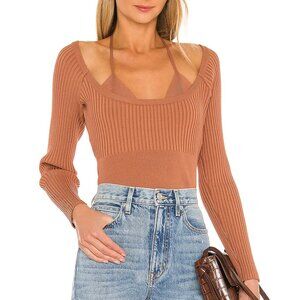 Simkhai layered two-piece top